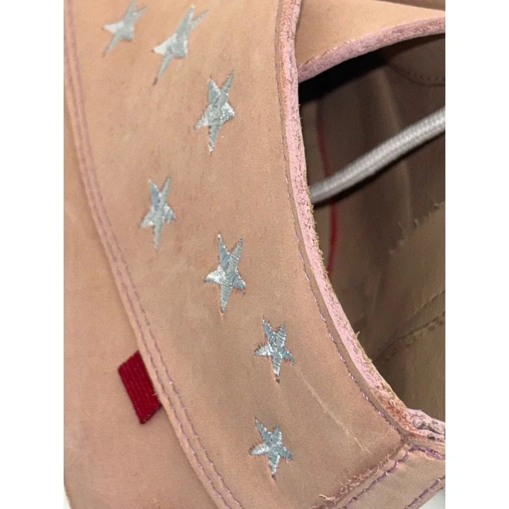 MARC JOSEPH NEW YORK Leather Chukka Boot‎ Ankle Pink Girl Kids Star Unisex 2 NEW